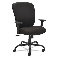 Alera Mota Series Big and Tall Chair, Supports up to 450 lbs, Black Seat/Black Back, Black Base
