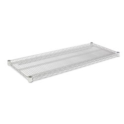 Alera Industrial Wire Shelving Extra Wire Shelves, 48w x 18d, Silver, 2 Shelves/Carton