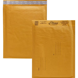 Alliance Rubber Envelopes #2, Self Sealing, Bubble Cushioned, 8 1/2" x 12"