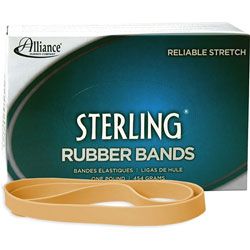 Alliance Rubber Ergonomically Correct Boxed Rubber Bands, Size 107, Approx. 50, 1 lb. Box
