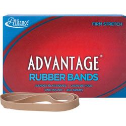 Alliance Rubber Rubber Bands, Size 107, 1 lb., 7" x 5/8", Advantage