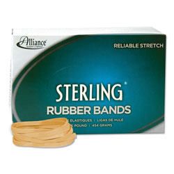 Alliance Rubber Sterling Rubber Bands, Size 64, 0.03" Gauge, Crepe, 1 lb Box, 425/Box (ALL24645)