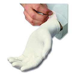 AMBITEX® L5201 Series Powder-Free Latex Gloves, 4 mil, Small, Cream, 100/Box