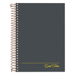 Ampad Gold Fibre Personal Notebooks, 1 Subject, Medium/College Rule, Designer Gray Cover, 7 x 5, 100 Sheets