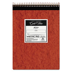 Ampad Gold Fibre Retro Wirebound Writing Pads, Wide/Legal Rule, Red Cover, 70 Antique Ivory 8.5 x 11.75 Sheets
