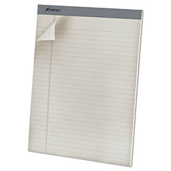 Ampad Pastel Writing Pads, Wide/Legal Rule, Dove Gray Headband, 50 Gray 8.5 x 11.75 Sheets, Dozen