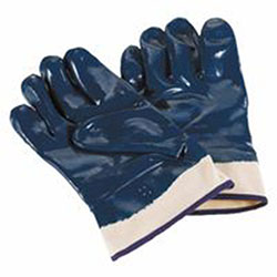 Ansell Hycron Nitrile Coated Gloves, 10, Blue