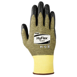 Ansell Hyflex 11-510 Black Foam Nitrile Coated Gloves, Size 11