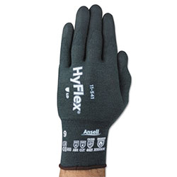 Ansell HyFlex® 11-541 Nitrile Foam Palm Coated Gloves, Size 10, Gray