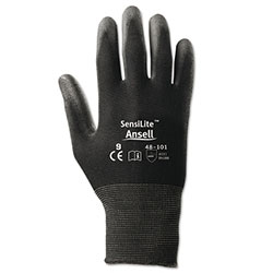 Ansell HyFlex Coated Gloves, Size 7, Black