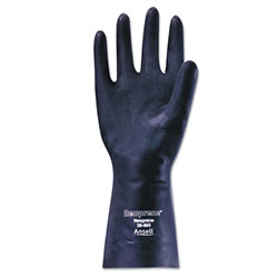 Ansell Neoprene Gloves, 9, Black