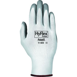 Ansell Safety Gloves, Nitrile Foam Coating, X-Large, Gray/White