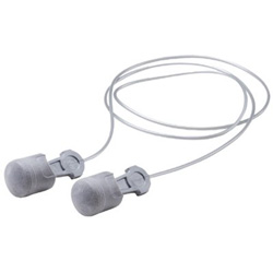 AO Safety E-A-R Pistonz Corded Earplugs, Polyurethane Foam, Silver