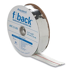 Aquasol Corporation Fiberglass Backing Tape, 2-1/2 in X 41 ft, Silver