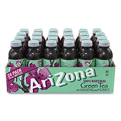 Arizona Green Tea with Ginseng and Honey, 16 oz Can, 24/Pack