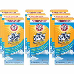 Arm & Hammer® Commercial Carpet Allergen Reducer, Powder, 42.60 oz (2.66 lb), 9/Carton, White