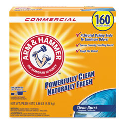 Arm & Hammer® Powder Laundry Detergent, Clean Burst, 9.86 lb, Box, 3/Carton