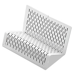 Artistic Office Products Urban Collection Punched Metal Business Card Holder, Holds 50 2 x 3 1/2, White