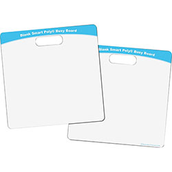 Ashley Blank Smart Poly Busy Board - 10.8 in (0.9 ft) Width x 10.8 in (0.9 ft) Height - Poly-coated Cardboard Surface - Square - 48 / Carton