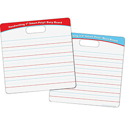 Ashley Handwriting Smart Poly Busy Board - 10.8 in (0.9 ft) Width x 10.8 in (0.9 ft) Height - Poly-coated Cardboard Surface - Square - 48 / Carton