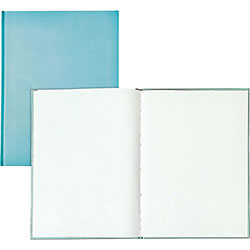Ashley Hardcover Blank Book - 28 Pages - 8 1/2 in x 11 in - Blue Cover - Hard Cover, Durable