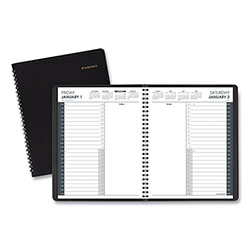 At-A-Glance 24-Hour Daily Appointment Book, 8.75 x 7, Black Cover, 12-Month (Jan to Dec): 2023