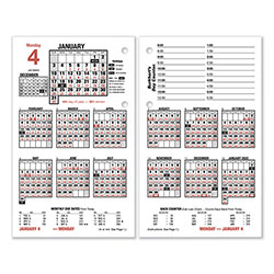 At-A-Glance Burkhart's Day Counter Desk Calendar Refill, 4.5 x 7.38, White Sheets, 12-Month (Jan to Dec): 2024