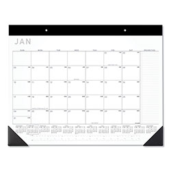 At-A-Glance Contemporary Monthly Desk Pad, 22 x 17, White Sheets, Black Binding/Corners,12-Month (Jan to Dec): 2024