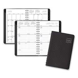 At-A-Glance Contemporary Weekly/Monthly Planner, Open-Block Format, 8.5 x 5.5, Graphite Cover, 12-Month (Jan to Dec): 2024