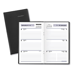 At-A-Glance DayMinder Weekly Pocket Planner, 6 x 3.5, Black Cover, 12-Month (Jan to Dec): 2024