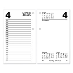 At-A-Glance Desk Calendar Recycled Refill, 3.5 x 6, White Sheets, 12-Month (Jan to Dec): 2024 (AAGE717R50)