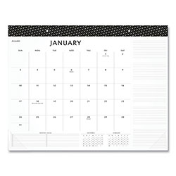 At-A-Glance Elevation Desk Pad Calendars, 21.75 x 17, White Sheets, Black Binding, Clear Corners, 12-Month (Jan to Dec): 2023