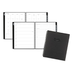 At-A-Glance Elevation Poly Weekly/Monthly Planner, 8.75 x 7, Black Cover, 12-Month (Jan to Dec): 2024