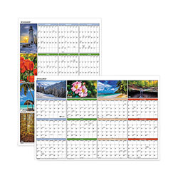 At-A-Glance Vertical/Horizontal Erasable Wall Planner, Seasons in Bloom Photos, 24 x 36, White/Multicolor Sheets, 12-Month(Jan-Dec): 2023