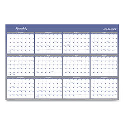 At-A-Glance Vertical/Horizontal Erasable Quarterly/Monthly Wall Planner, 32 x 48, 12-Month (Jan to Dec): 2024