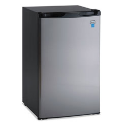 Avanti Products 4.4 CF Refrigerator, 19 1/2 inW x 22 inD x 33 inH, Black/Stainless Steel