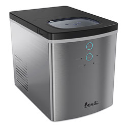 Avanti Products Portable/Countertop Ice Maker, 25 lb, Stainless Steel