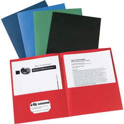 Avery 2-Pocket Folder, Letter-size, 20Sh/Pocket, 125/CT, Assorted