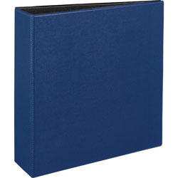 Avery 45% Recycled Durable Round Ring Reference Binder, 3 in Capacity, Blue