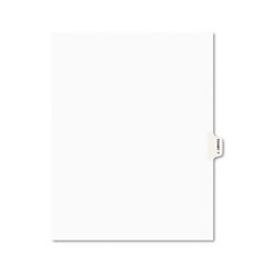 Avery Avery-Style Preprinted Legal Side Tab Divider, Exhibit F, Letter, White, 25/Pack