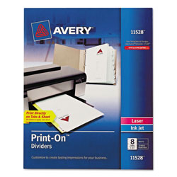 Avery Customizable Print-On Dividers, 8-Tab, Letter
