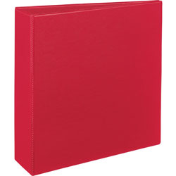 Avery Durable Non-View Binder with DuraHinge and Slant Rings, 3 Rings, 3 in Capacity, 11 x 8.5, Red