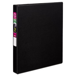Avery Durable Non-View Binder with DuraHinge and Slant Rings, 3 Rings, 1" Capacity, 11 x 8.5, Black (AVE27250)