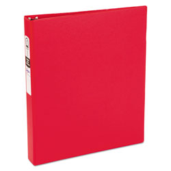 Avery Economy Non-View Binder with Round Rings, 3 Rings, 1" Capacity, 11 x 8.5, Red