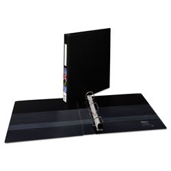 Avery Heavy-Duty Non-View Binder with DuraHinge and One Touch EZD Rings, 3 Rings, 1 in Capacity, 11 x 8.5, Black