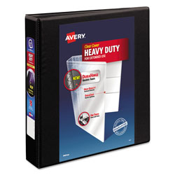 Avery Heavy-Duty View Binder with DuraHinge and One Touch EZD Rings, 3 Rings, 1.5 in Capacity, 11 x 8.5, Black