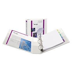 Avery Heavy-Duty View Binder with DuraHinge, One Touch EZD Rings and Extra-Wide Cover, 3 Rings, 1.5 in Capacity, 11 x 8.5, White
