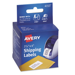 Avery Multipurpose Thermal Labels, 2.13 x 4, White, 140/Roll