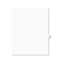 Avery Preprinted Legal Exhibit Side Tab Index Dividers, Avery Style, 10-Tab, 16, 11 x 8.5, White, 25/Pack