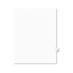 Avery Preprinted Legal Exhibit Side Tab Index Dividers, Avery Style, 10-Tab, 20, 11 x 8.5, White, 25/Pack
